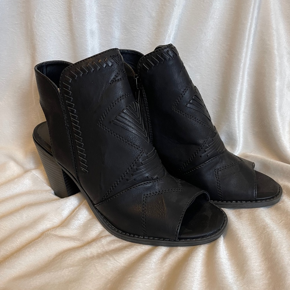 Francesca’s Collection Open Toe Bootie